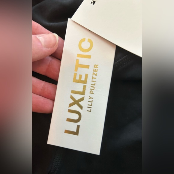 NWT, Lilly Pulitzer Weekender Noir Color-block 24” Leggings, Size Medium - Picture 11 of 15